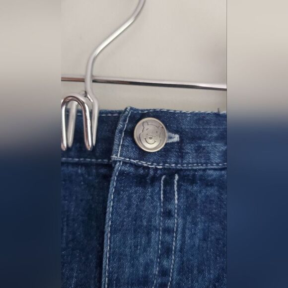 Disney Baby Winnie The Pooh Kids Denim Jeans w/ Floral Embroidery Size 18 Months - Picture 7 of 7